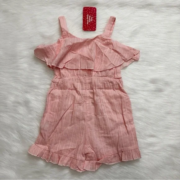 New BUNDLE (5) Girls Toddler 4T-5T Summer Rompers